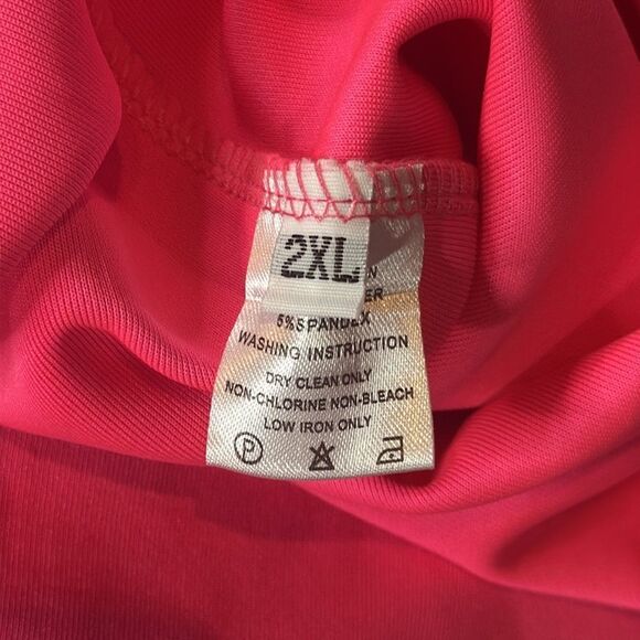 Women’s Pink Long Sleeve Midi Pencil Dress with Bow Detail Size 2XL NEW - Picture 10 of 12